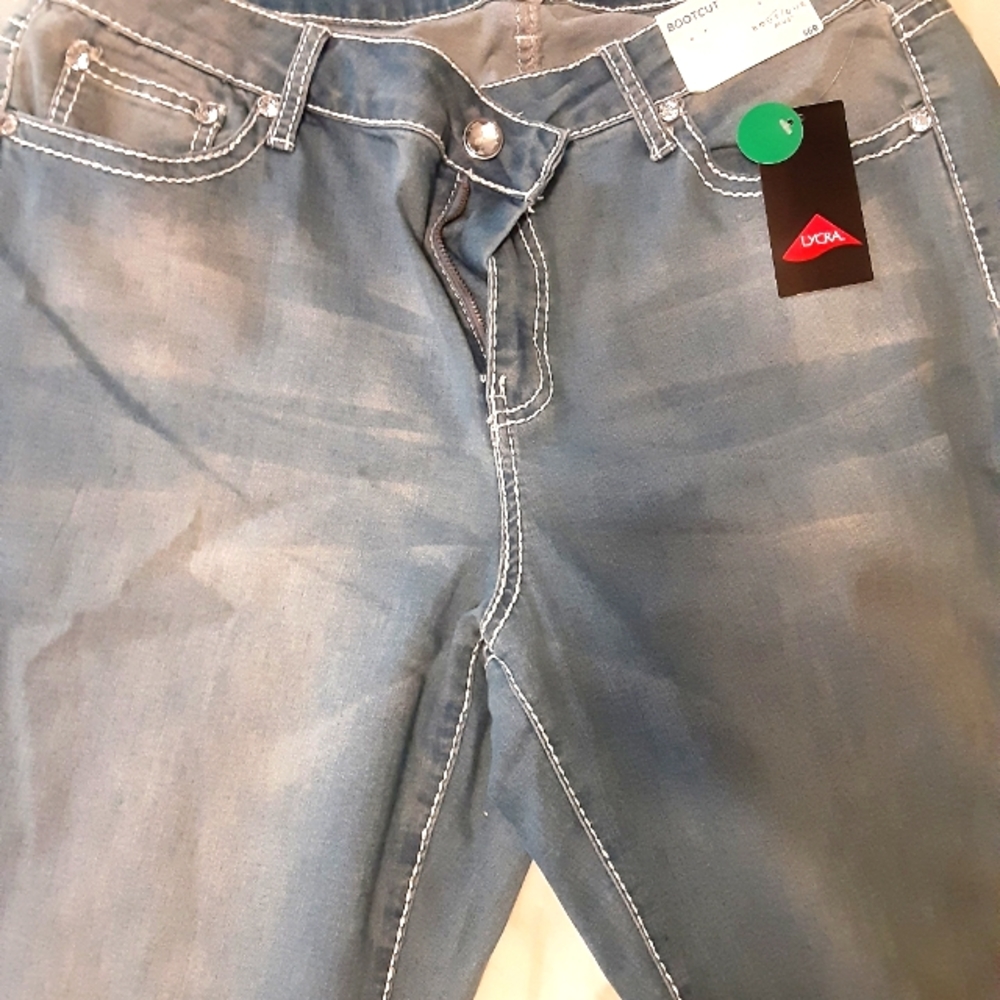 Boutique bootcut embellished jeans